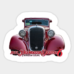 1933 Plymouth Deluxe Six 5 Window Coupe Sticker